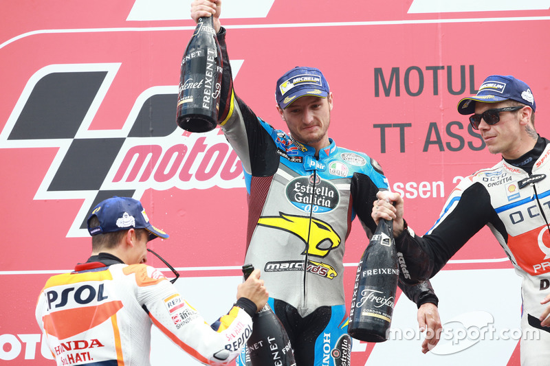 Podium: winner Jack Miller, Marc VDS Racing Honda and second place Marc Marquez, Repsol Honda Team