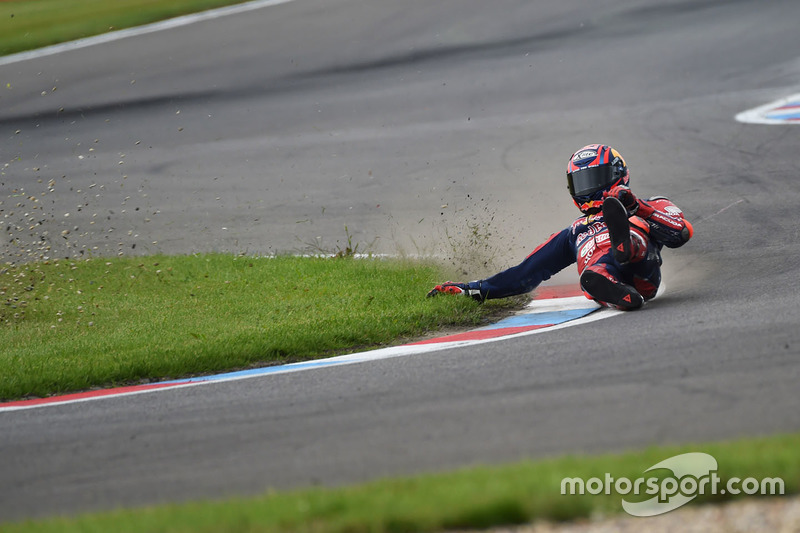 Choque de Stefan Bradl, Honda World Superbike Team