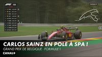 Carlos Sainz récupère la pole après la pénalité de Verstappen