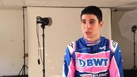Esteban Ocon at the Launch of the Alpine A522