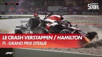 Le crash entre Max Verstappen et Lewis Hamilton