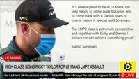 Le Mans: High Class signs Ricky Taylor for Le Mans LMP2 Assault