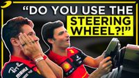 Leclerc en Sainz doen de ultieme racetest in het Shell Beach House