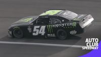 Ty Gibbs misses side draft, spins into grass at Fontana