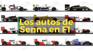 Todos los autos de Ayrton Senna en la F1
