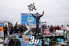 Larson claims his first truck win at Rockingham Larson claims his first truck win at Rockingham