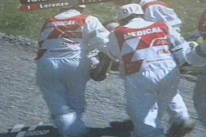 Grande paura per Valentino Rossi