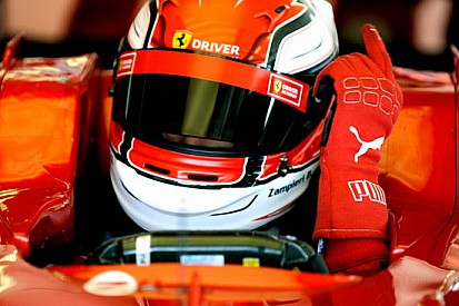 Zampieri bene sul bagnato con la F2008