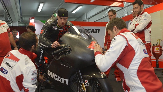 Dovizioso in pista con la stessa Ducati di domenica