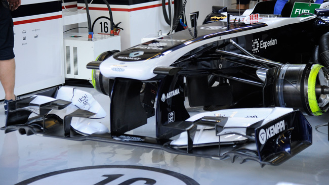 Williams: spunta anche l'ala anteriore del 2012!