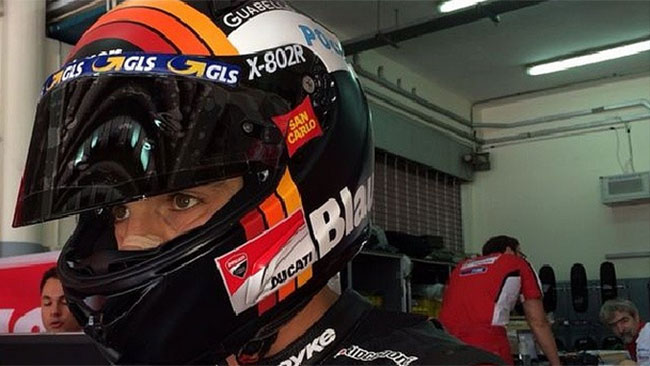 Michele Pirro soddisfatto dei tempi di oggi a Sepang