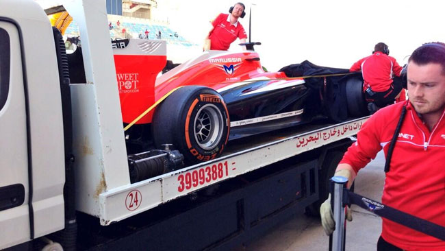 La Marussia sostituisce il suo V6 turbo Ferrari