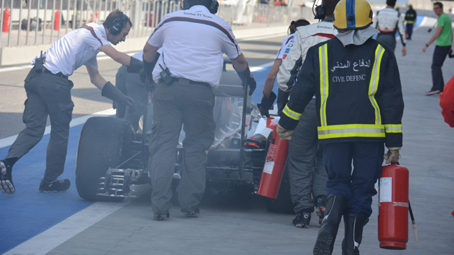 Bahrein, Day 3 (Ore 9,14): Sutil fuma con la Sauber
