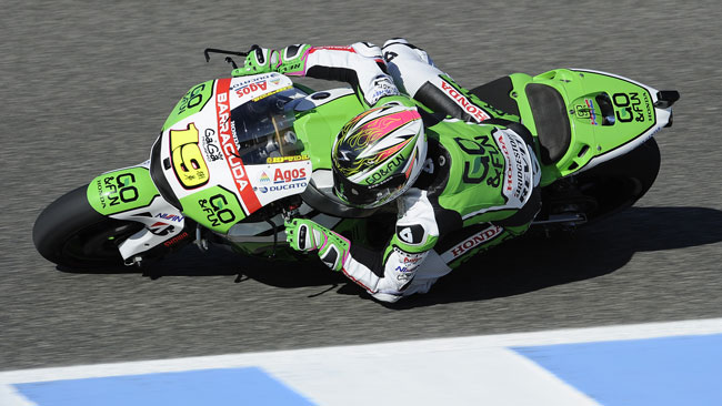 Alvaro Bautista in difficoltà con il grip posteriore