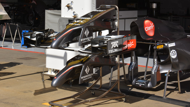 Ecco le prime modifiche sulla Sauber C33 leggera