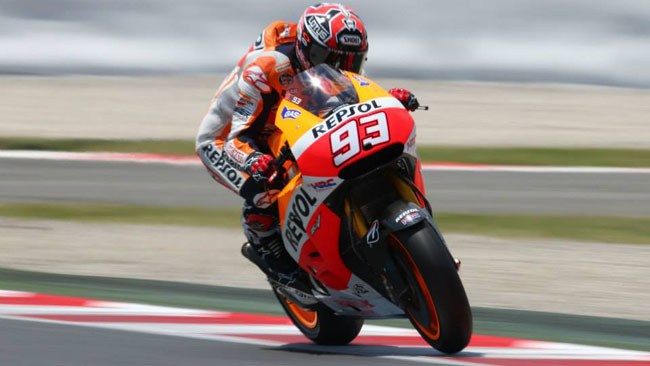 Marquez brilla anche nei test collettivi di Barcellona