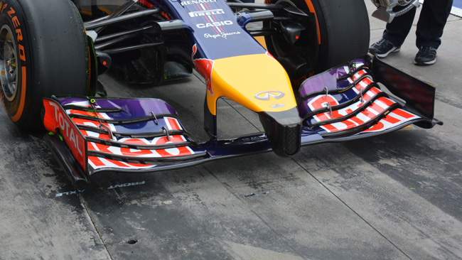 La Red Bull usa ali ancora più scariche del 2013