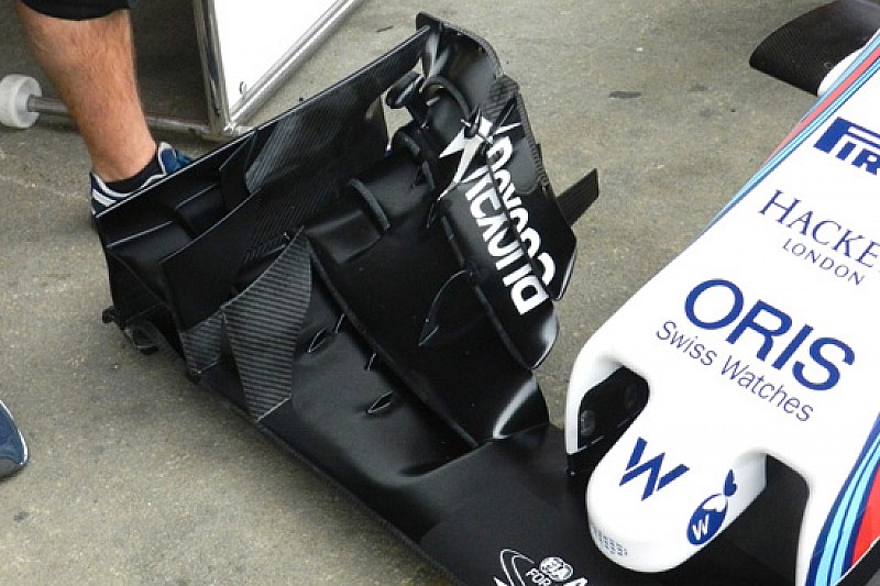 Williams: cambiata l'ala anteriore sulla FW37