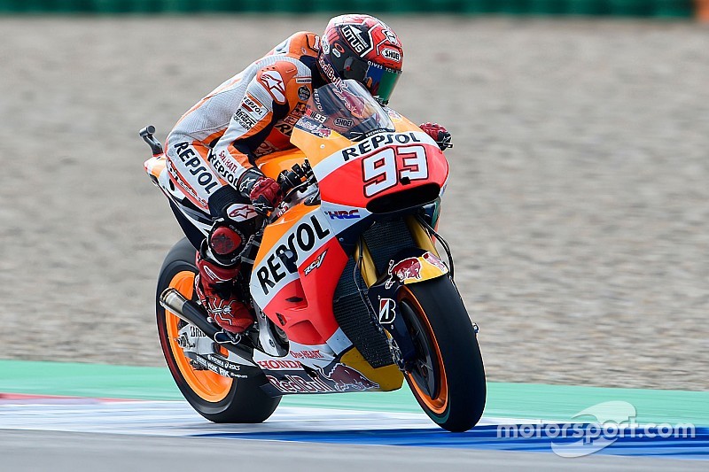 Marc Márquez, contento, pero realista