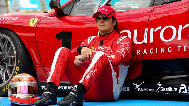 Primo test sulla Ferrari 430 GT2 per Nelsinho Piquet