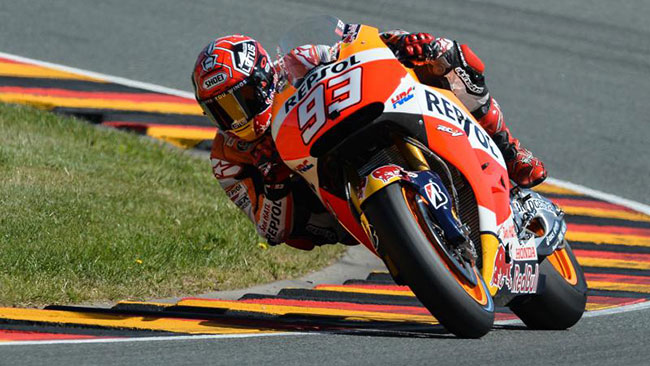 Sachsenring, Warm-Up: Marquez detta ancora legge