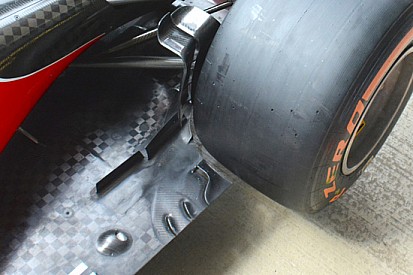 Ferrari: c'è un nuovo ricciolo sul fondo della SF15-T