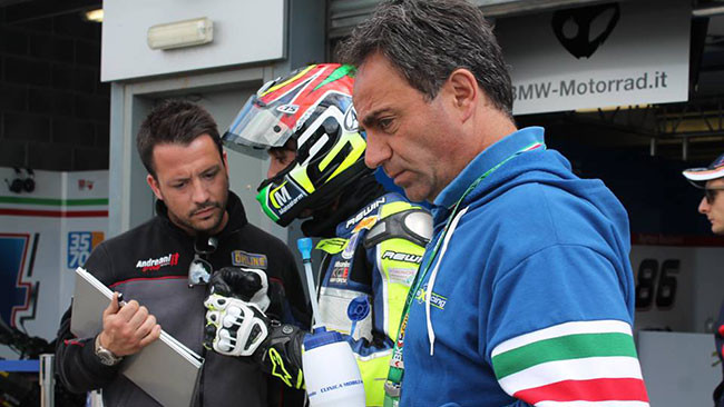 Donington, Libere 3: Tamburini davanti a Savadori