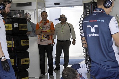 La Nanoprom nei box della Williams in Ungheria