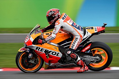Márquez aún no supera la caída en Silverstone