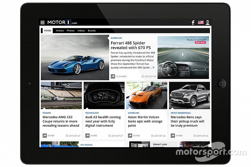 Motorsport.com erweitert Angebot um neue Plattform Motor1.com