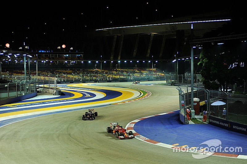 La F1 restringe los límites de la pista en Singapur