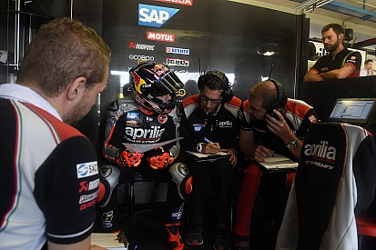 L'Aprilia oggi ha proseguito le prove comparative