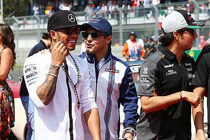 Captan a Hamilton, Gutiérrez y Slim en festejo tras GP de México