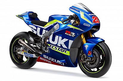 Suzuki lança pintura da moto de 2016 em feira na Itália