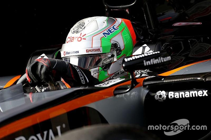 Force India-tester Celis Jr. in zijn nopjes met vijfde plek in tijdenlijst