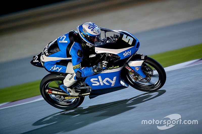 Romano Fenati startet in Katar von der Pole, Öttl stark