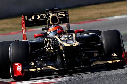Barselona'da ilk günün lideri Lotus ile Grosjean