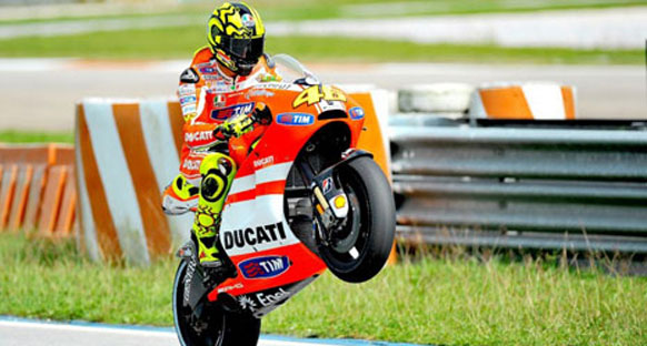 Rossi sürüş pozisyonunu değiştirebilir