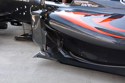 Formel-1-Technik: Neue Luftführung an den Seitenkästen des McLaren MP4-31
