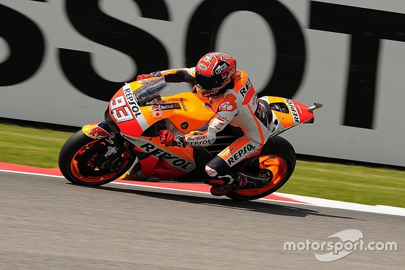 A Marc Marquez manca un po' di stabilità in uscita di curva