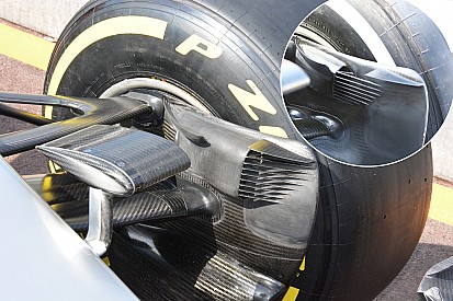 Technique - Les écopes de freins avant de la Mercedes W07