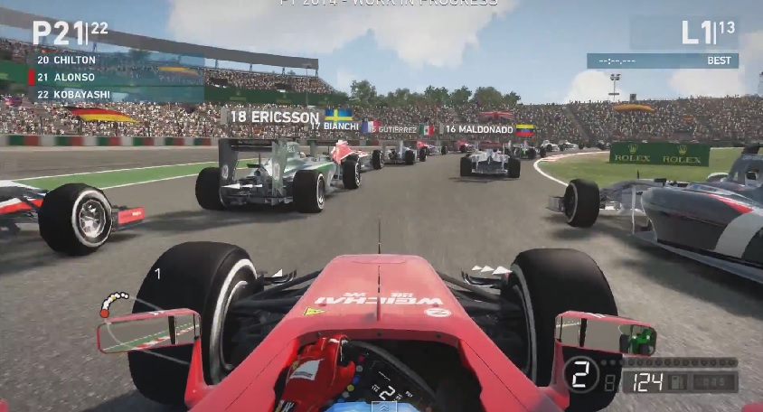 F1 2014: Közel 12 perc játékmenet Suzukában, a Japán Nagydíj helyszínén Alonsóval