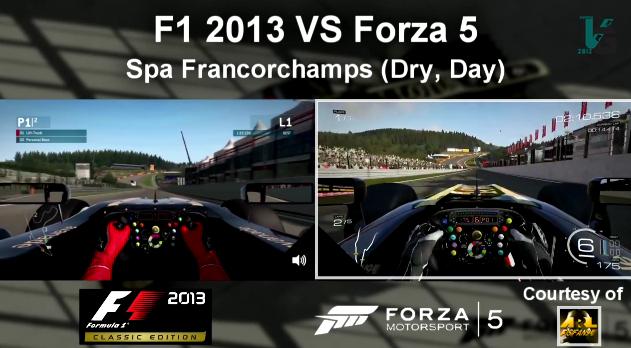 F1 2013 Vs. Forza Motorsport 5: F1-es autók egymás ellen