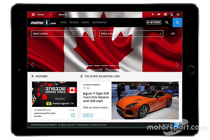Motor1.com lanceert Canadese editie