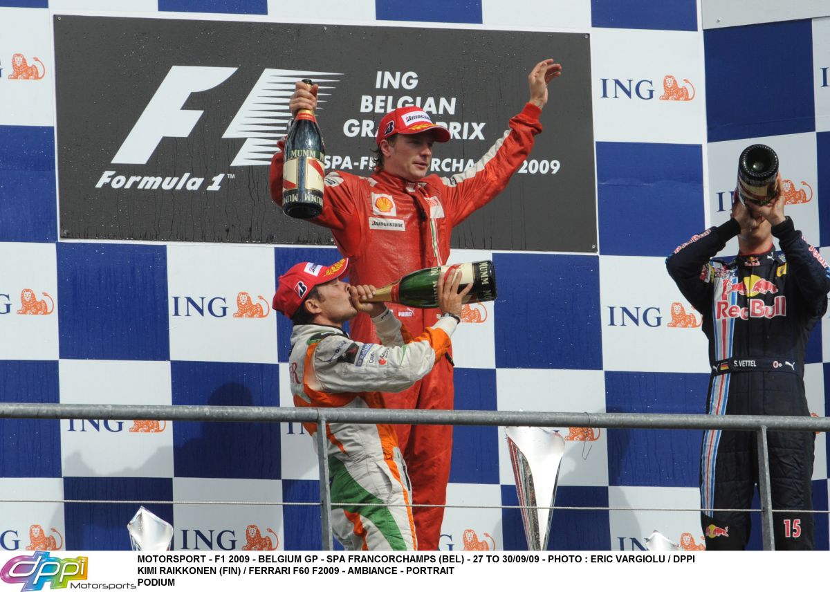 Raikkönen legutóbb nyert Spában, amikor egy Ferrarival versenyzett: idén ismételne