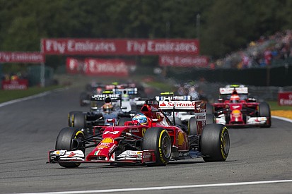 Videón Alonso startja és első köre a Belga Nagydíjról