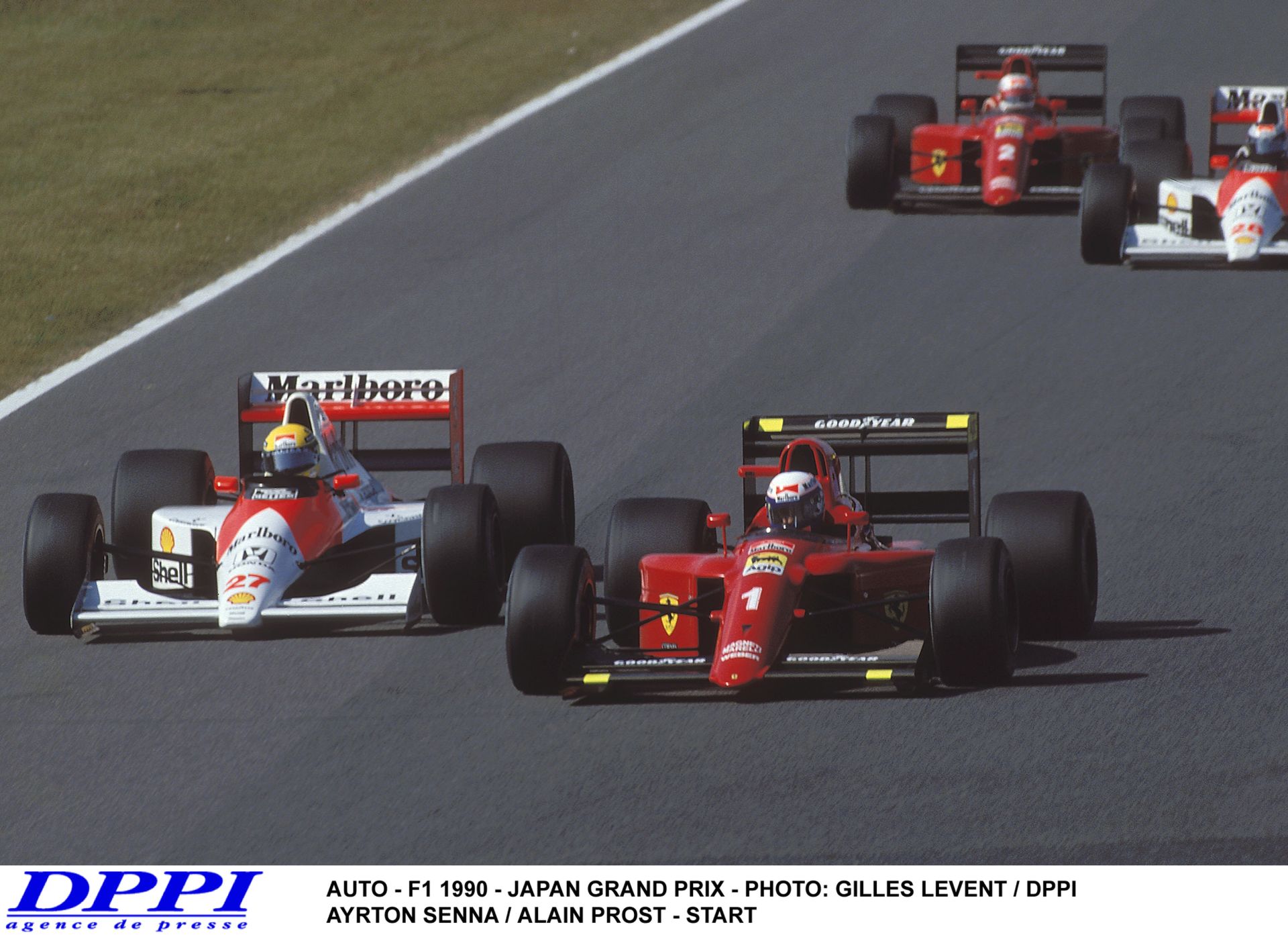 Ayrton Senna és Alain Prost újabb legendás ütközése – 1990, Japán