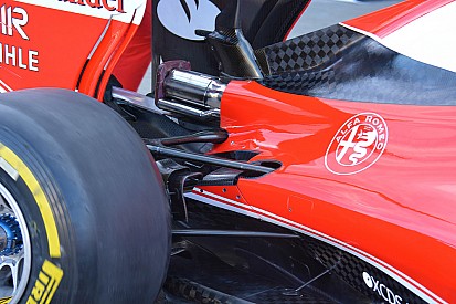 Breve análisis técnico: carrocería posterior del Ferrari SF16-H