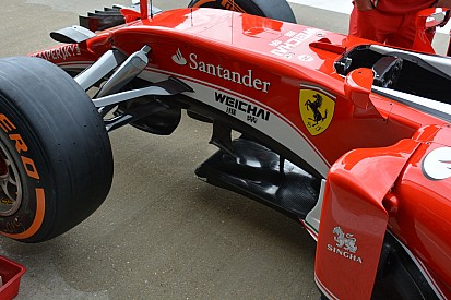 Breve análisis técnico: aletas bajo el chasis del Ferrari SF16-H