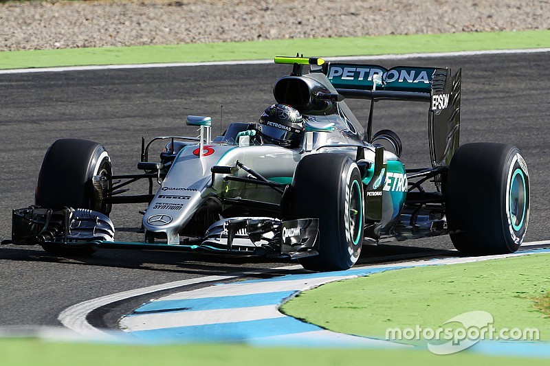 Rosberg ook bovenaan in tweede training Duitsland, Verstappen vierde